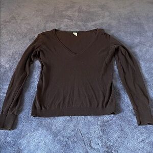 J. Crew Dark Brown Sweater Cashmere Blend